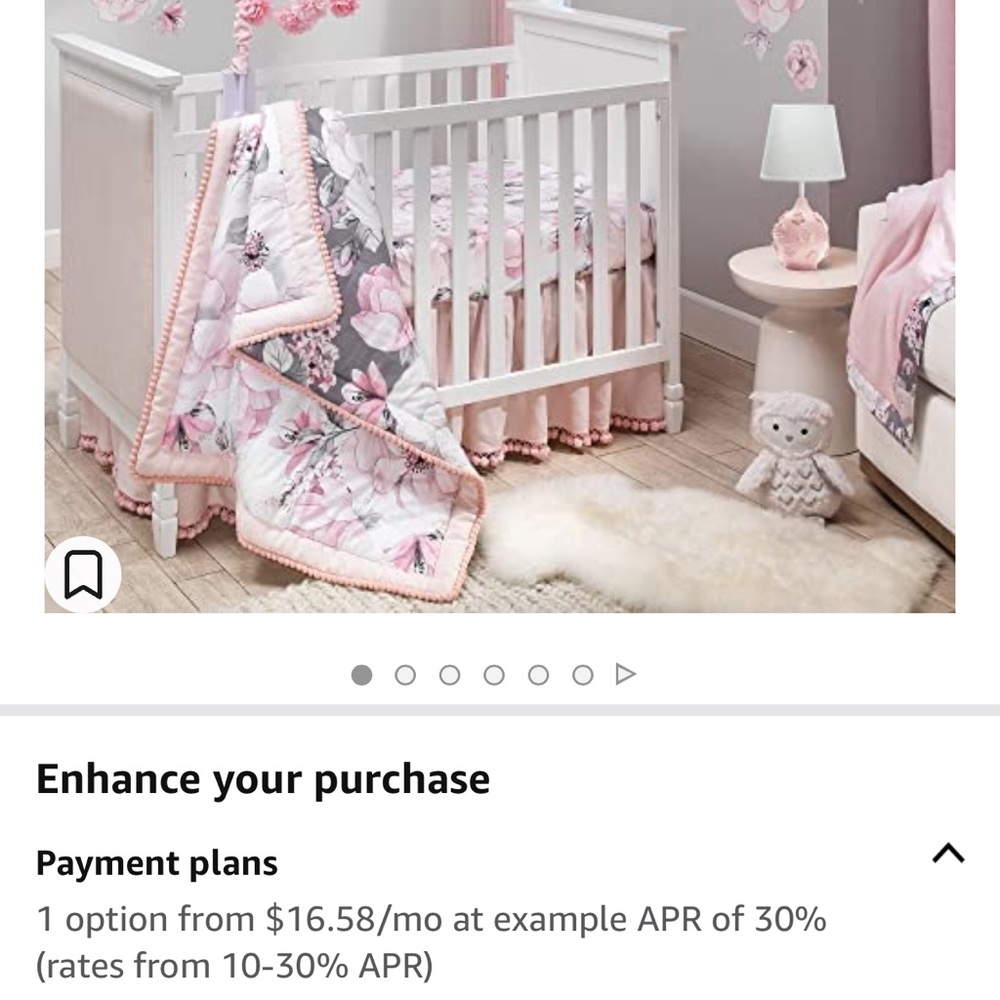 Lamb’s & Ivy 3 piece beautiful crib bedding set